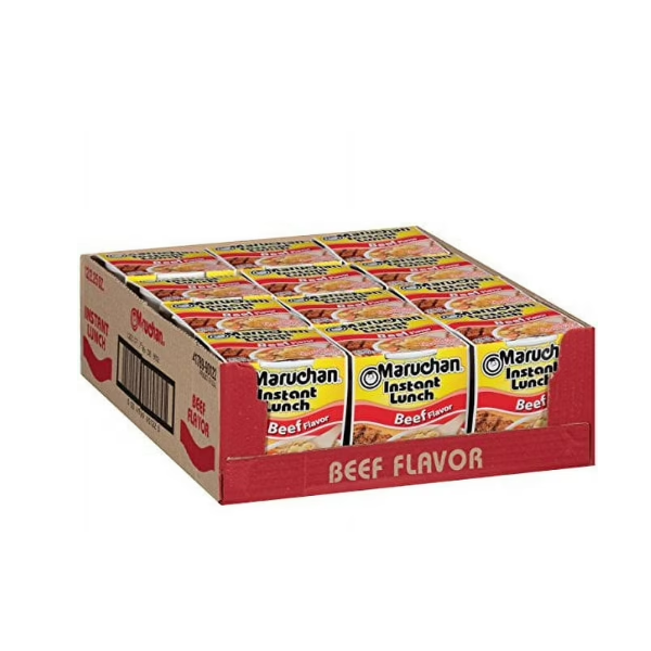 Maruchan Instant Lunch - Variety Pack, 2.25oz Cups (12-Pack per Flavor)