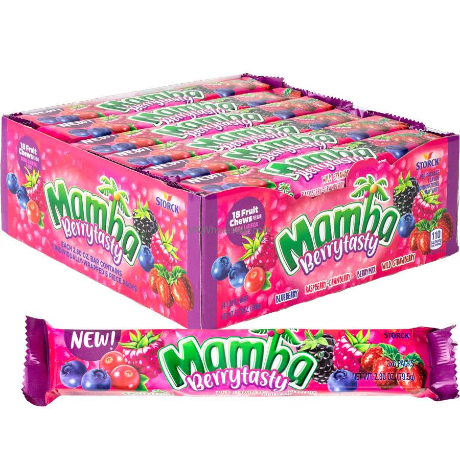 Mamba Fruit Chew Candy – 6 Packs (24 Count)