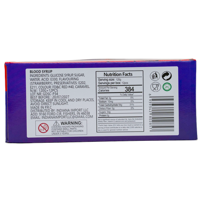 Kids Boom Blood Syrup-12ct (120g Eeach) crazy candy