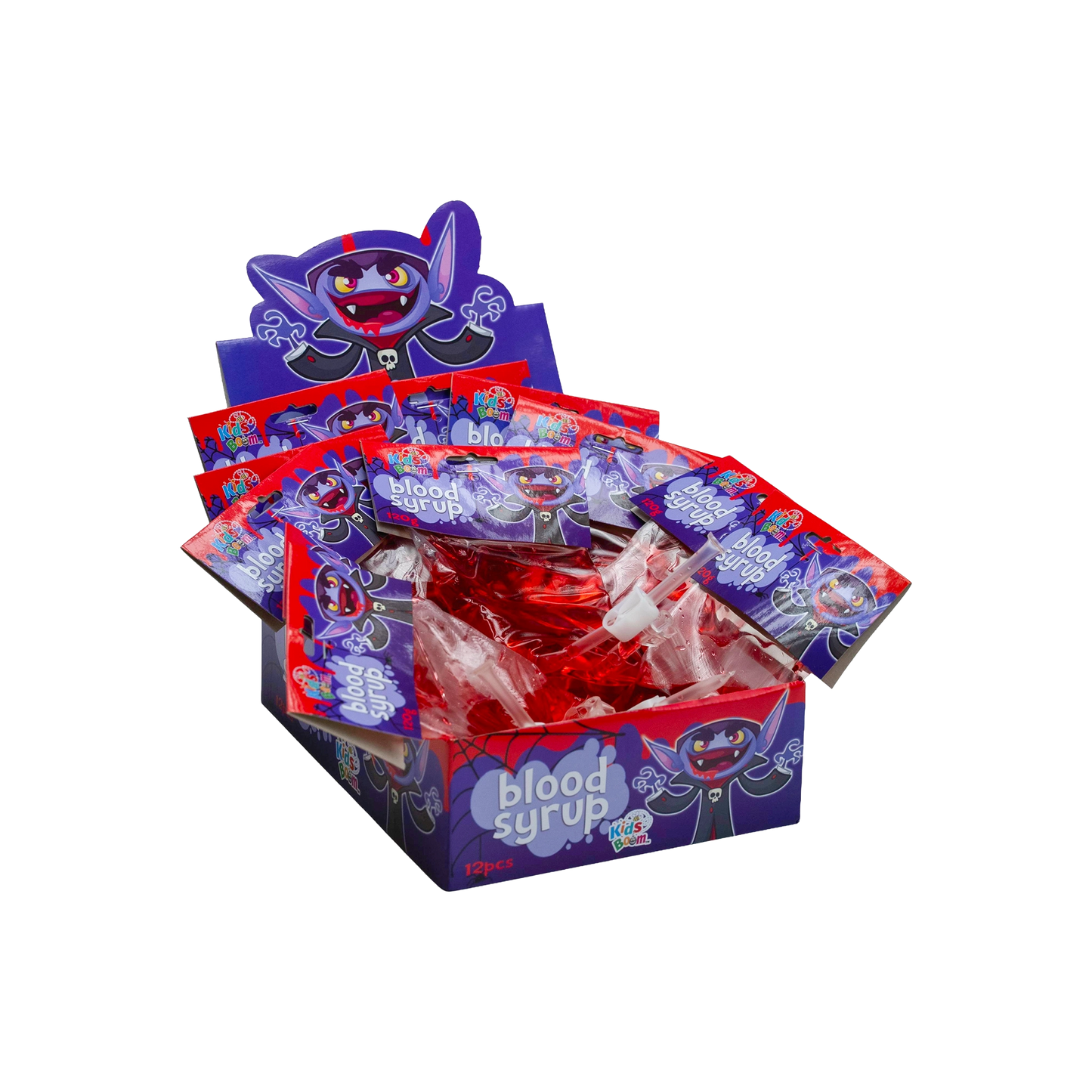 Kids Boom Blood Syrup-12ct (120g Eeach) crazy candy