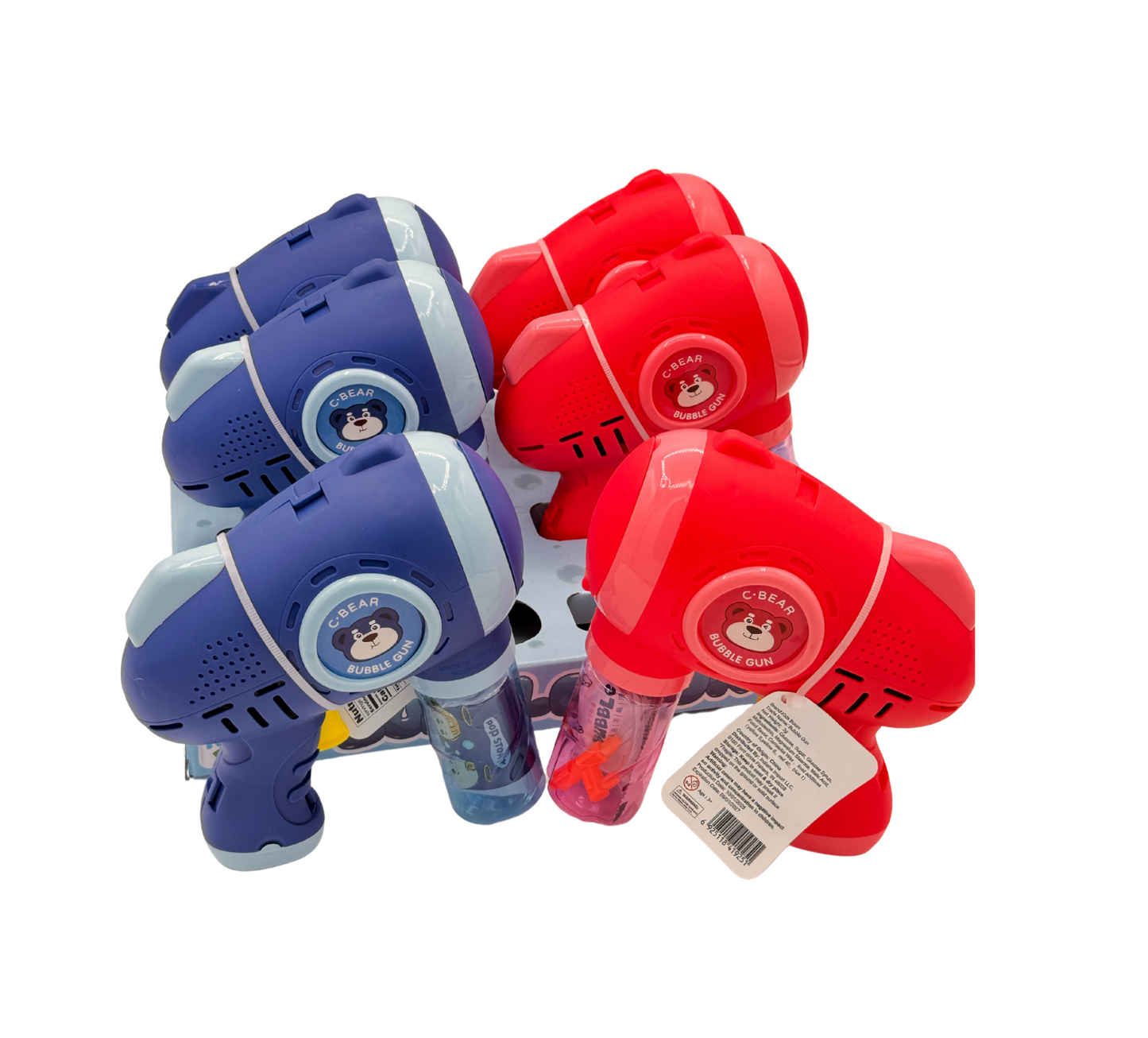 Kids Boom Bubble Candy Dispenser – 6 Count Display with Light & Bubble Feature | Novelty Candy Toy for Kids | Party Favors & Outdoor Fun