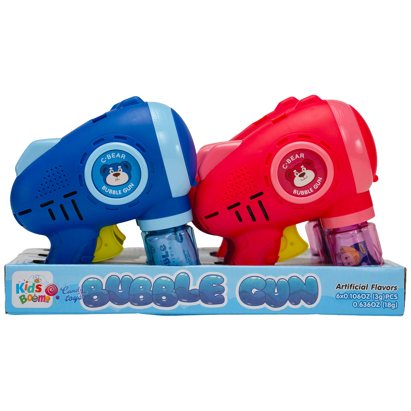 KidsBoom Bubble Gun- 6pcs (3gEach) | Bubble Blast Combo