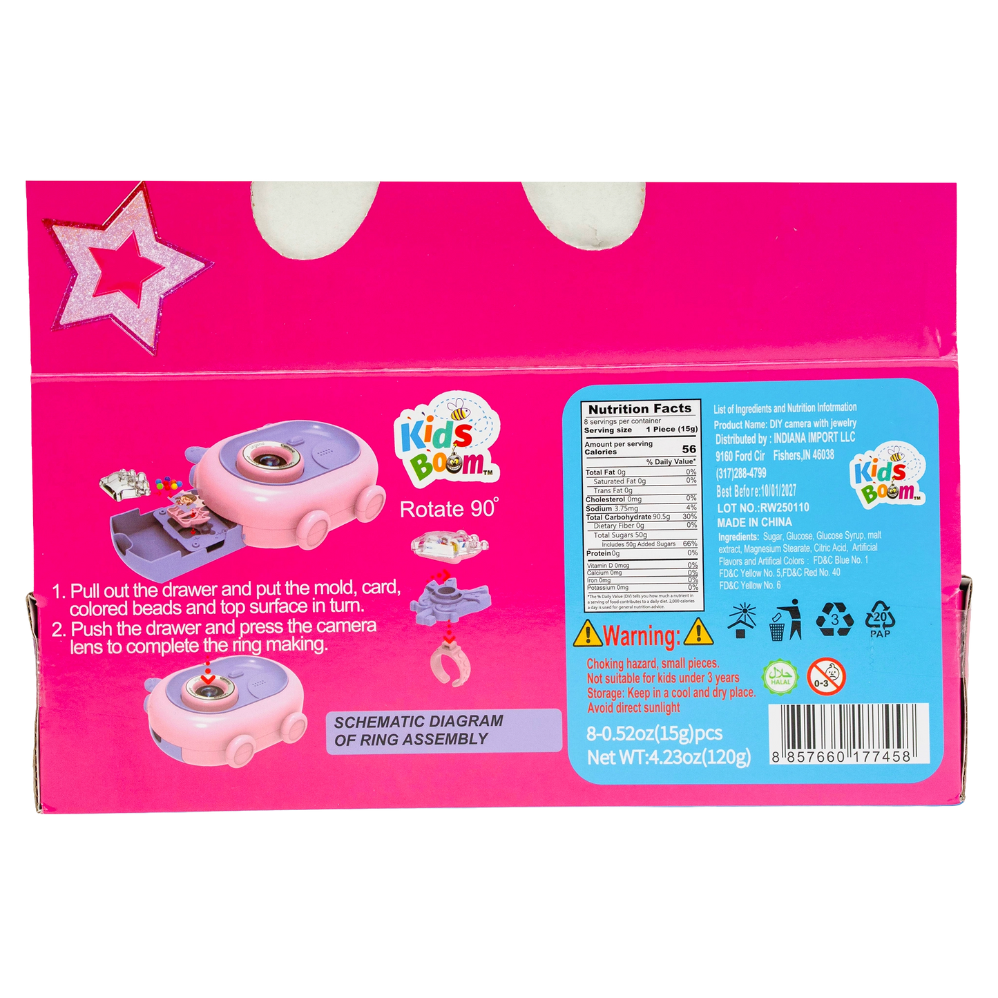 KidsBoom DIY Camera With Jewelry-8ct(15g Each) | DIY Fun