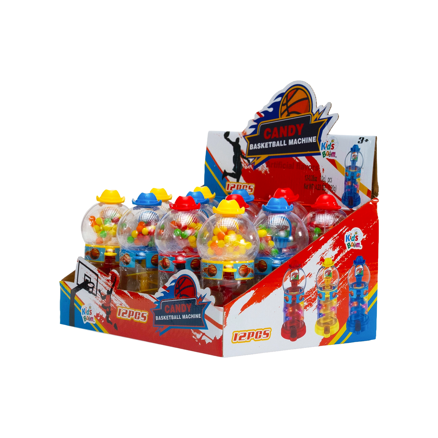 Candy Basketball Machine - 12pcs (10g Each) | Score Big, Taste Sweet