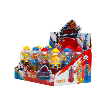 Candy Basketball Machine - 12pcs (10g Each) | Score Big, Taste Sweet