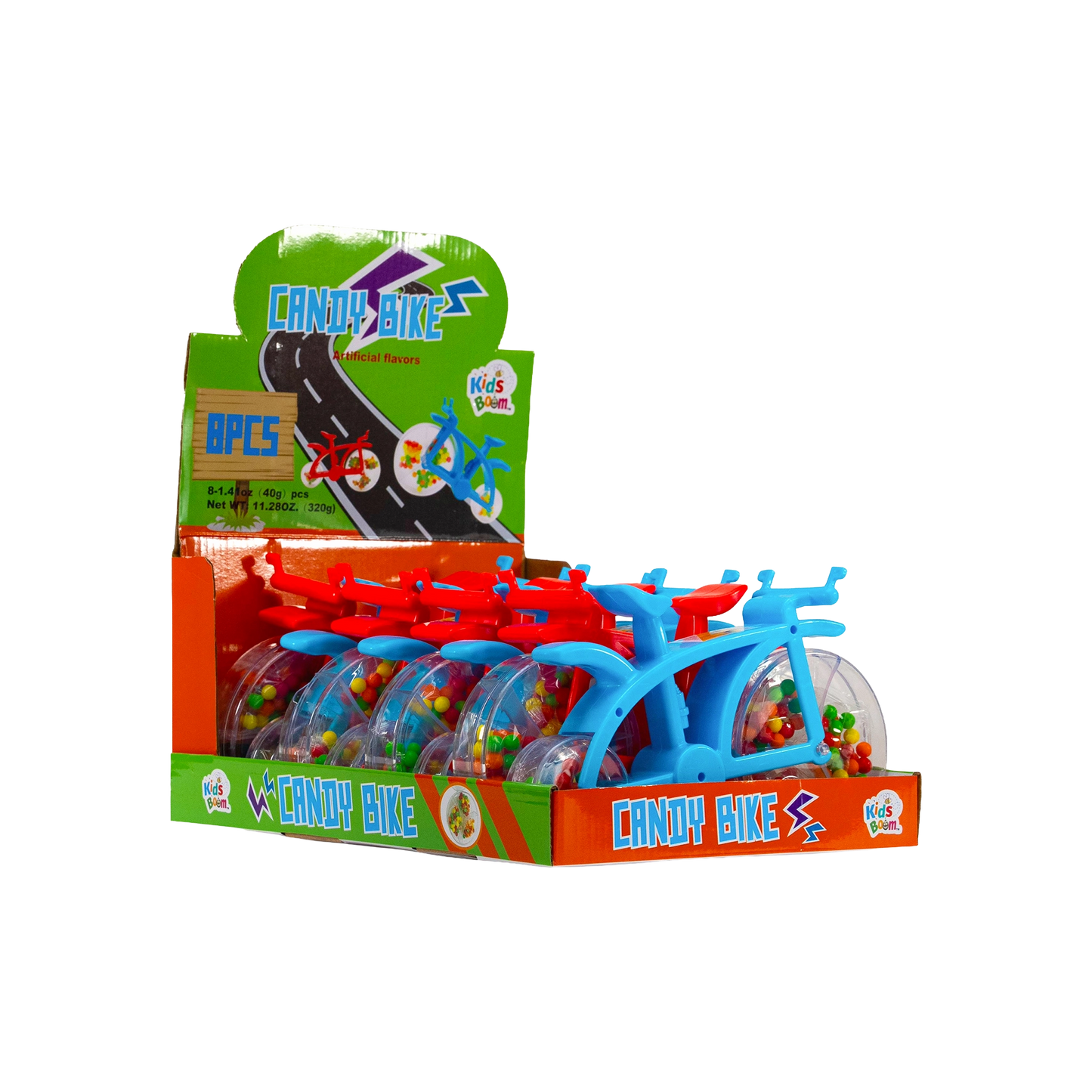 KidsBoom™ Candy Bike - 8pcs (40g Each) | Biking Fun + Sweet Treats
