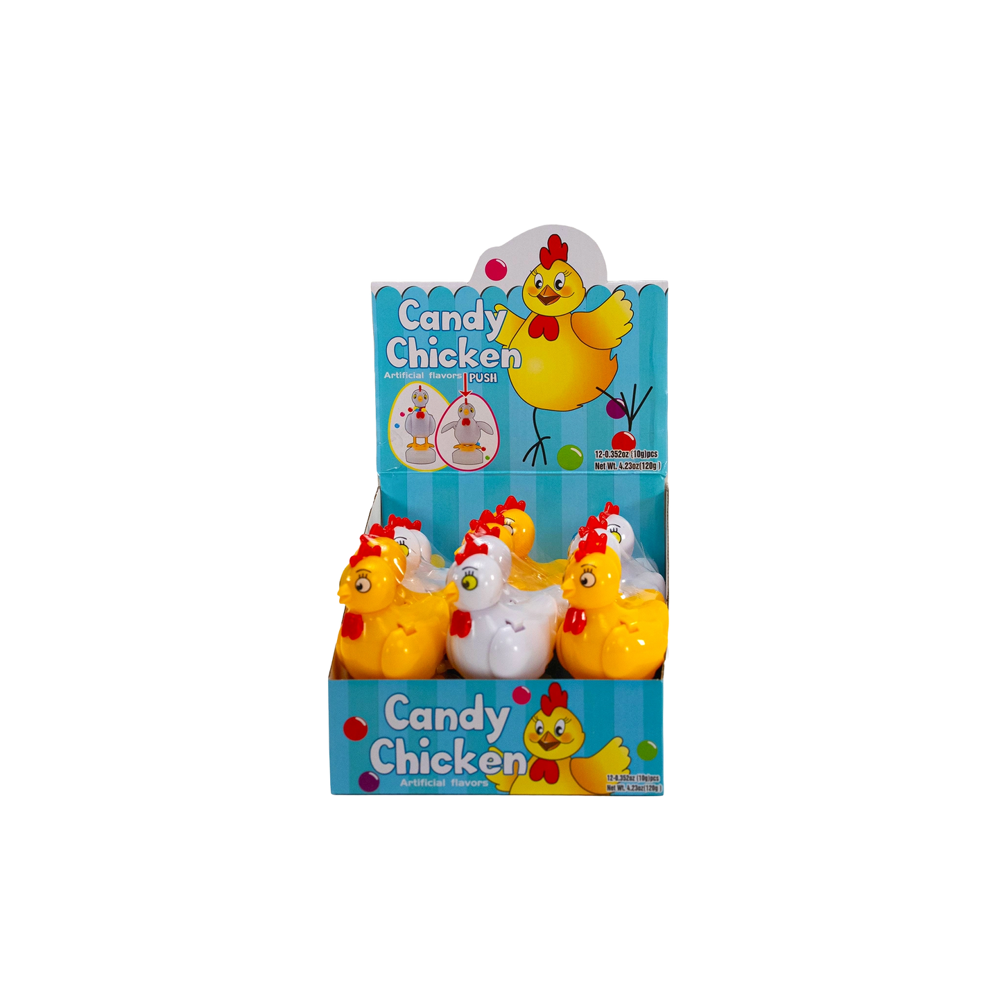 KidsBoom Candy Chicken-12pcs (10g Each)|Fun Toy + Sweet Treat