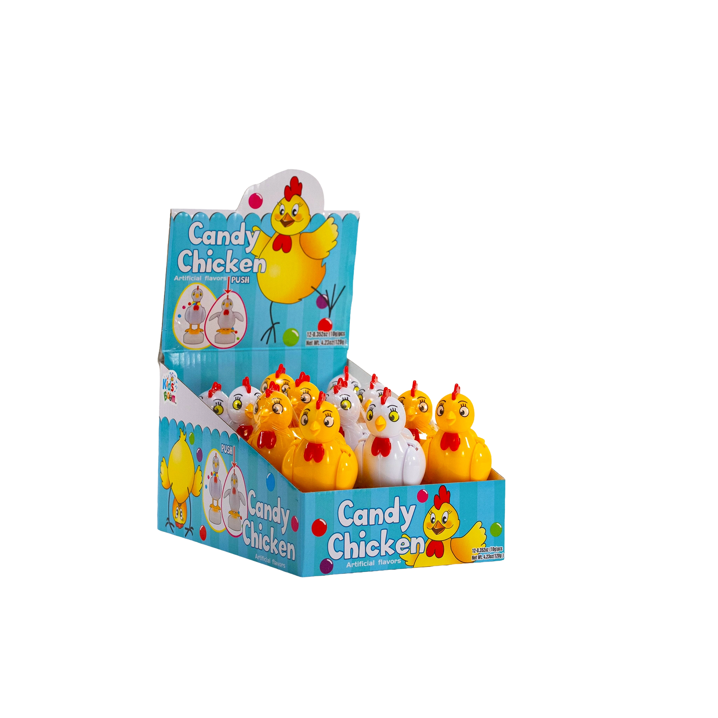 KidsBoom Candy Chicken-12pcs (10g Each)|Fun Toy + Sweet Treat