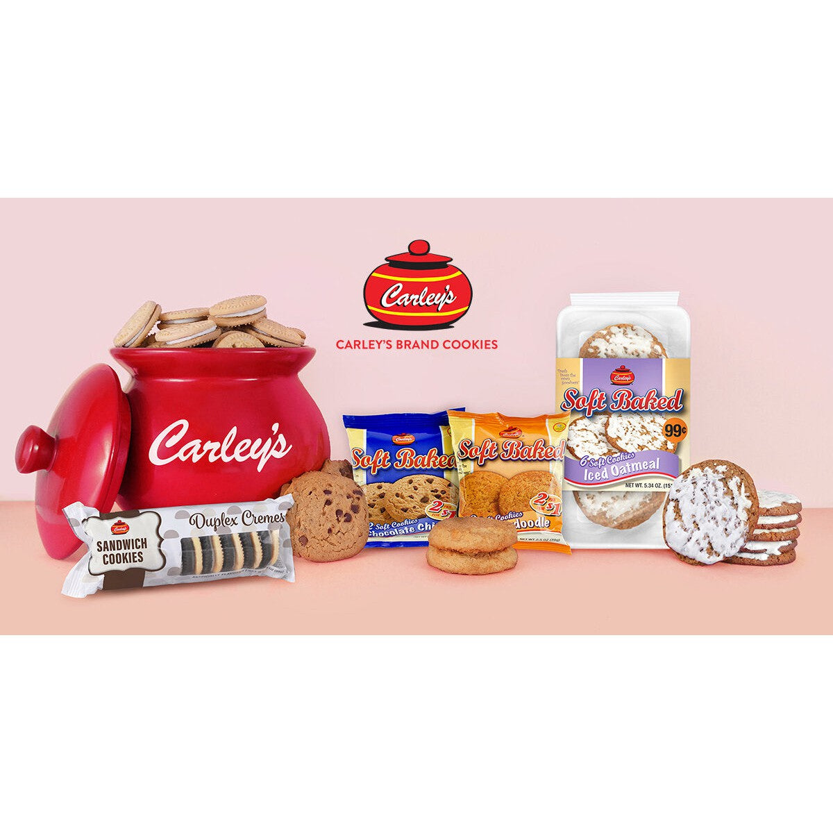 6-Pack Soft Baked Cookies by Carley's (12 Count)| Irresistibly Delicious