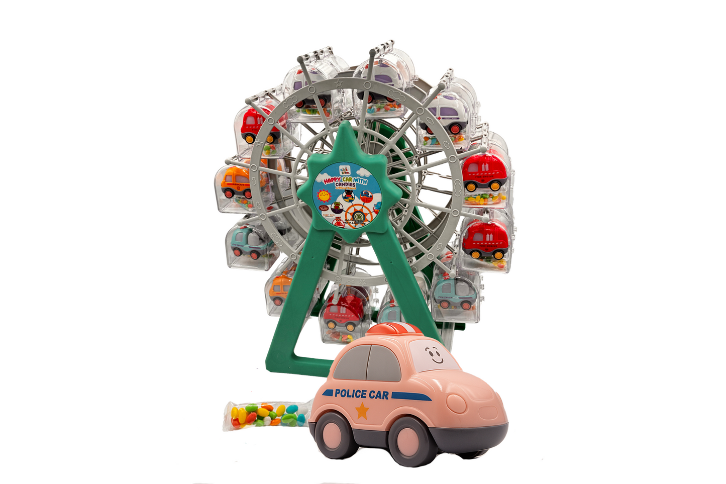Happy Cars Roller coaster candy - 24 Count