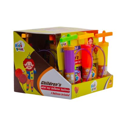 KidsBoom™ Children's Mini Toy Inflator - (10g Each) 5  Ballon Include