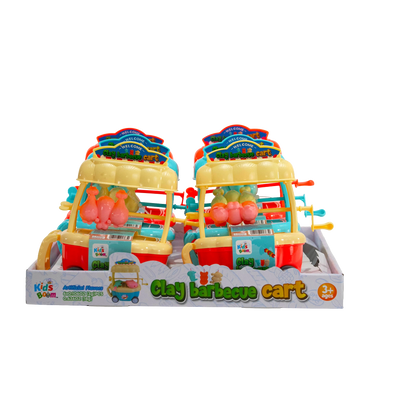 KidsBoom™ Clay Barbecue Cart-6pcs (3g Each) |Grill + Play = Creative Fun