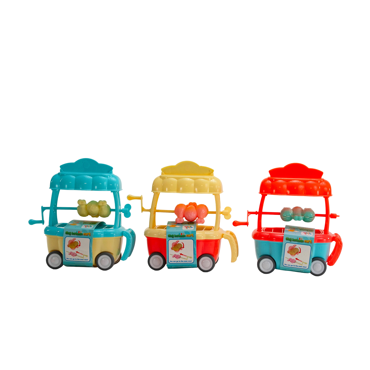 KidsBoom™ Clay Barbecue Cart-6pcs (3g Each) |Grill + Play = Creative Fun
