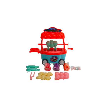 KidsBoom™ Clay Barbecue Cart-6pcs (3g Each) |Grill + Play = Creative Fun