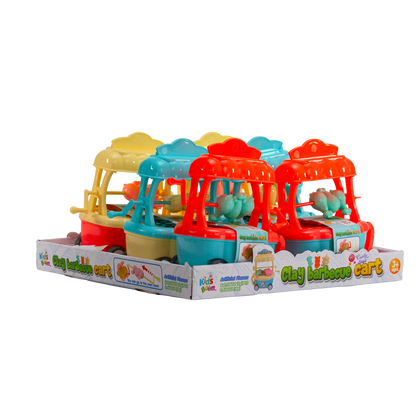 KidsBoom™ Clay Barbecue Cart-6pcs (3g Each) |Grill + Play = Creative Fun