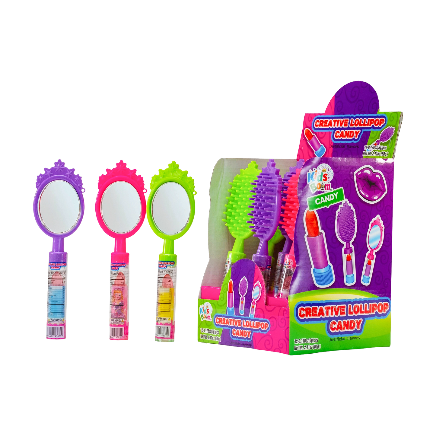 KidsBoom™ Creative Lollipop Candy-12 pcs (5g Each) |Taste, Create, Enjoy
