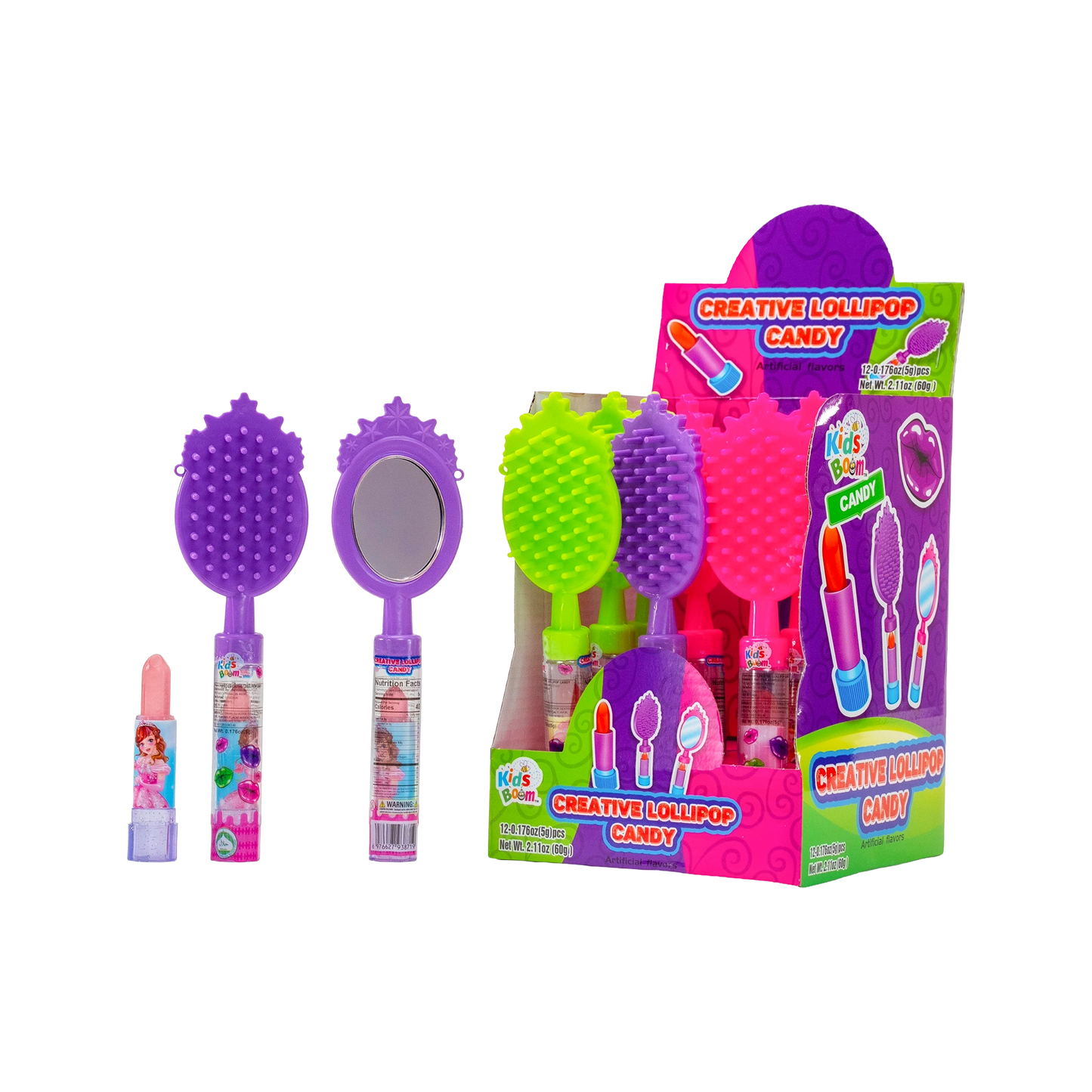 KidsBoom™ Creative Lollipop Candy-12 pcs (5g Each) |Taste, Create, Enjoy