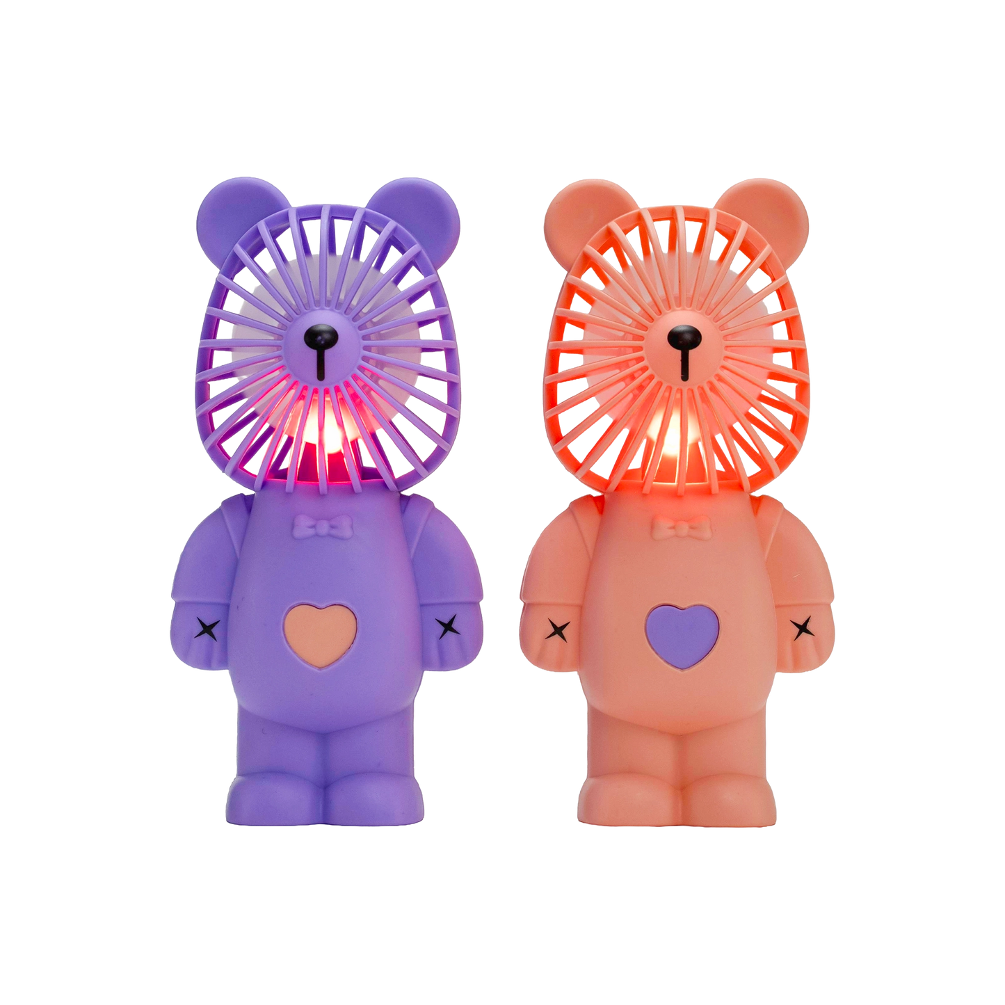 KidsBoom™ Cute Bear Fan-8pcs (3g Each) | Cool + Cute