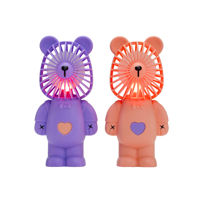 KidsBoom™ Cute Bear Fan-8pcs (3g Each) | Cool + Cute