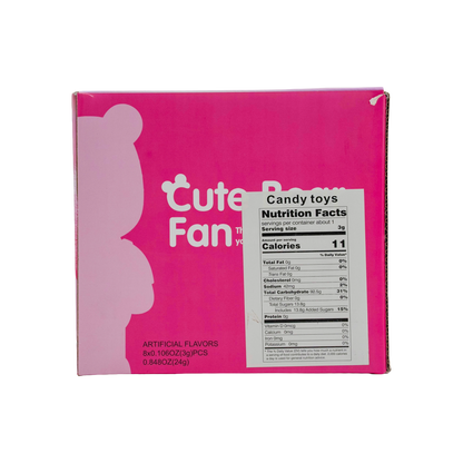 KidsBoom™ Cute Bear Fan-8pcs (3g Each) | Cool + Cute
