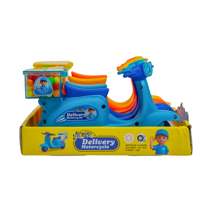 KidsBoom™ Delivery Motorcycle- 4pcs(4g Each) | Fun Toy + Creative Play