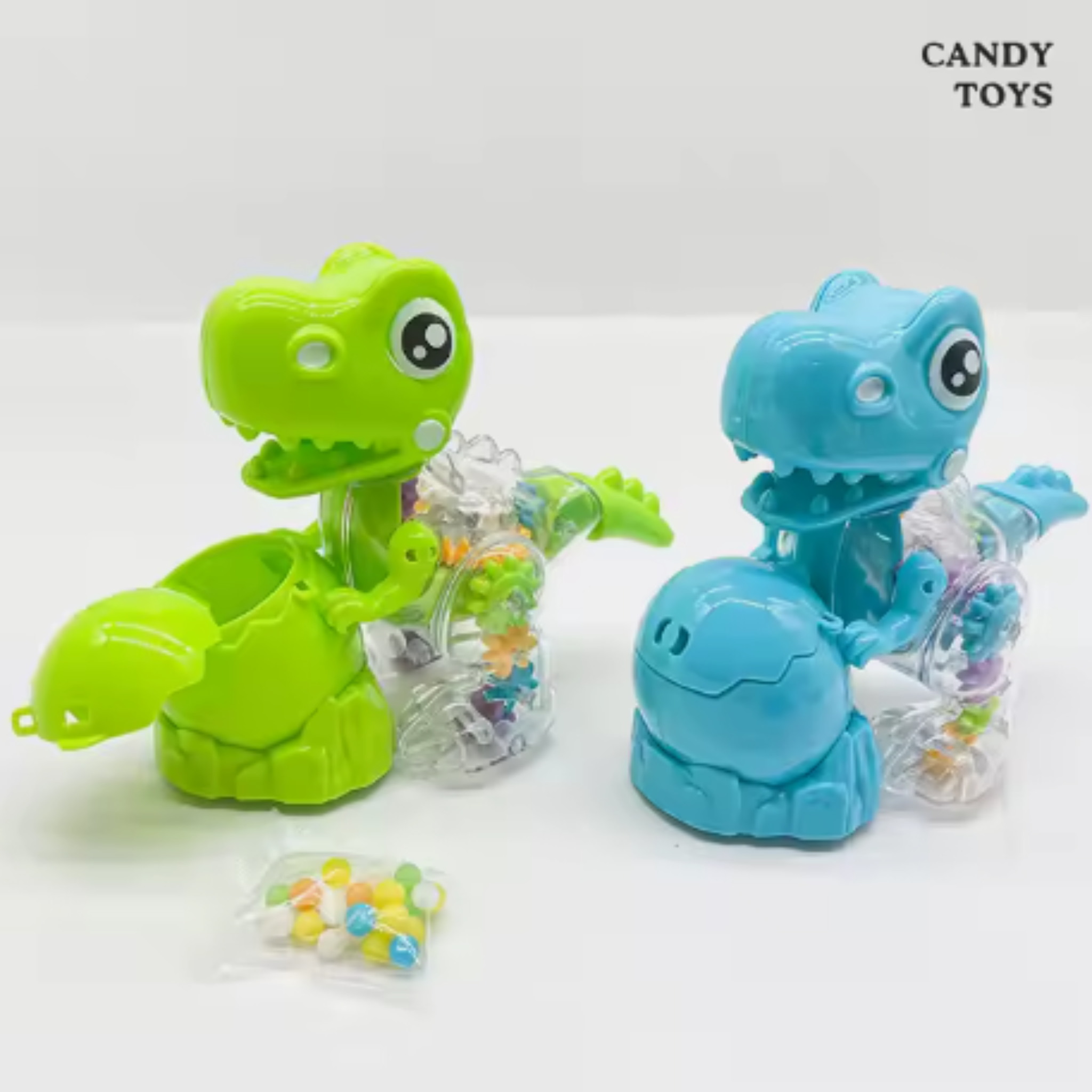 Flash Dinosaur Toy Set – 6 Pieces with Light-Up Action and Candy Surprise