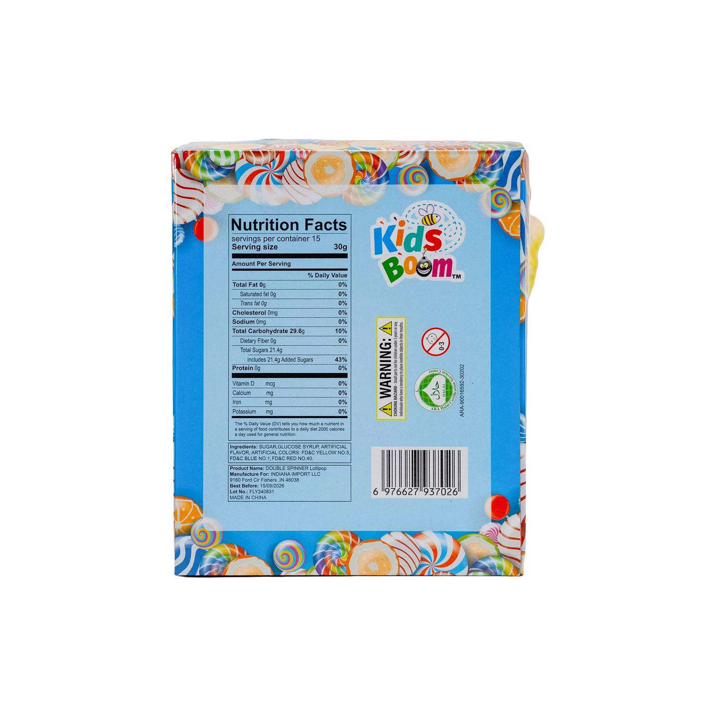KidsBoom™ Double Spinner - 15 pcs (30g Each) |Fun Play