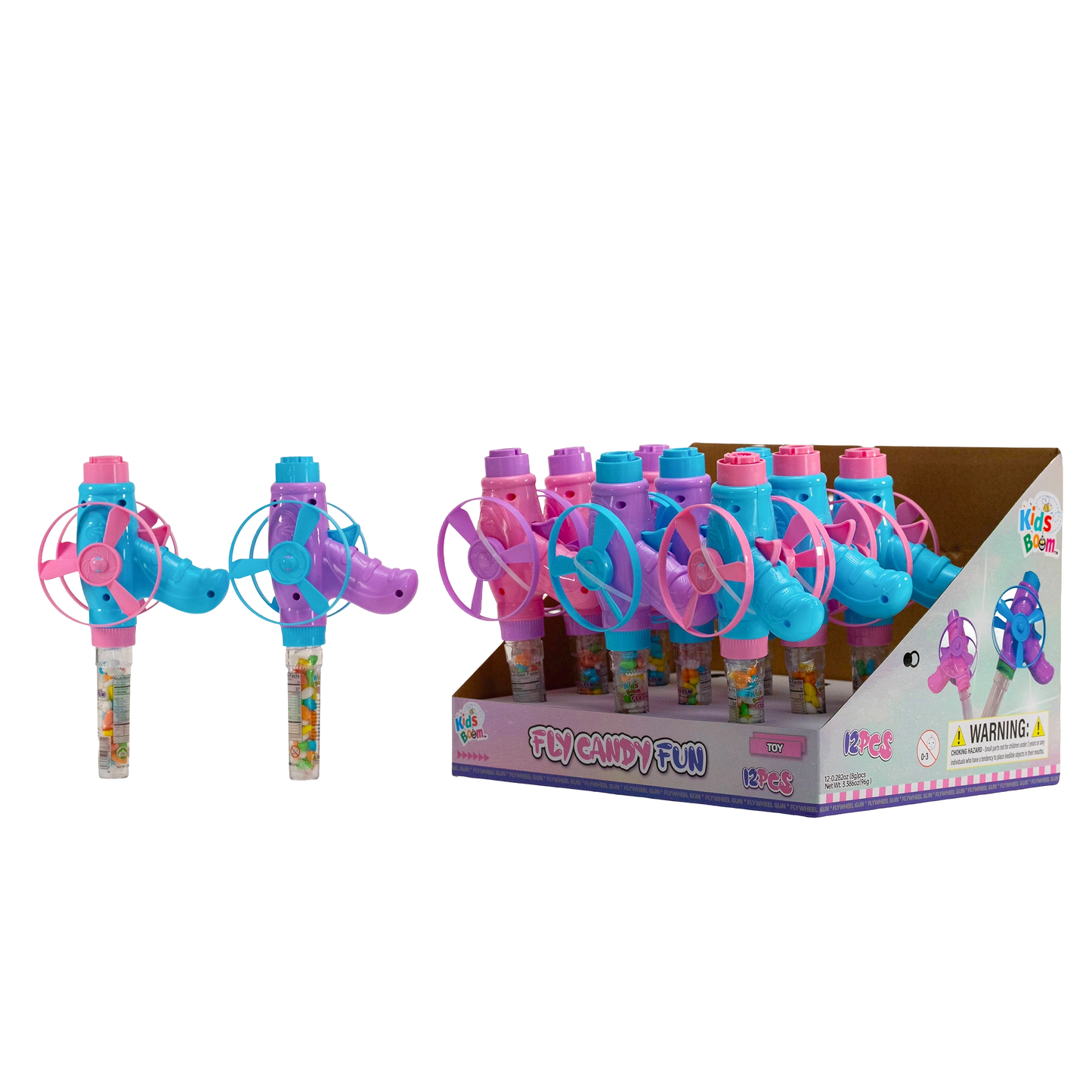Kids Boom™ Fly Candy Fun - 12pcs (8g Each) | Fly & Taste