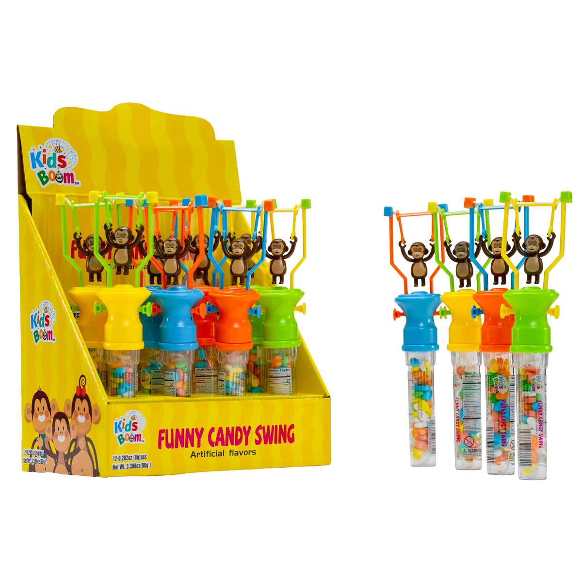KidsBoom™Funny Candy Swing - 12pcs (8g Each) | Fun Candy Ride