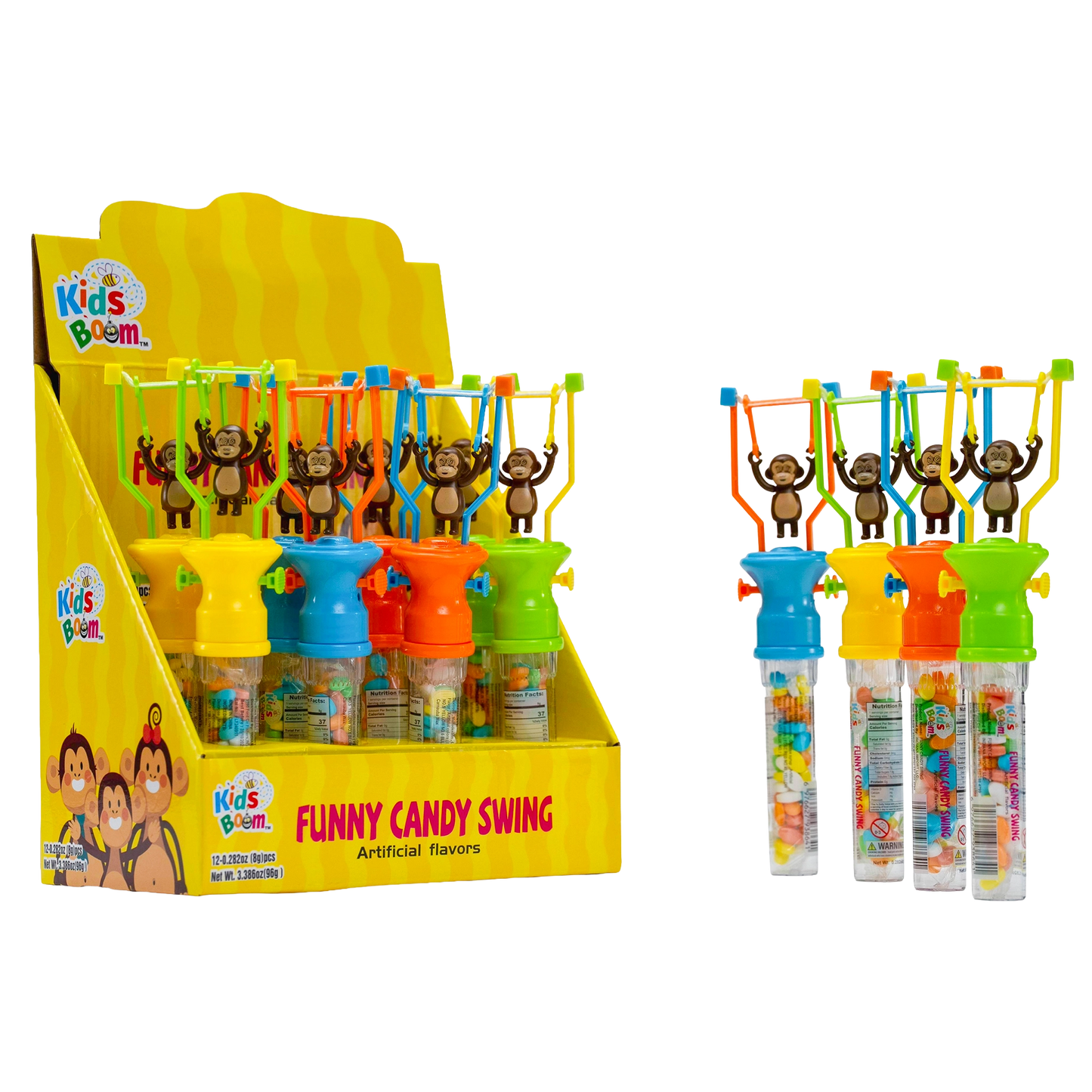 KidsBoom™Funny Candy Swing - 12pcs (8g Each) | Fun Candy Ride