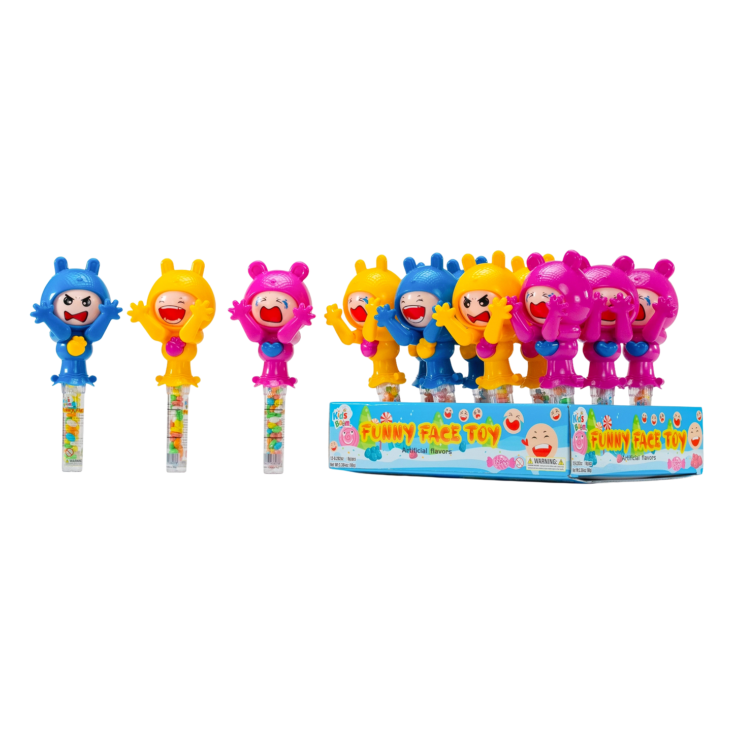 KidsBoom™Funny Face Toy - 12pcs (8g Each) | Giggle & Play