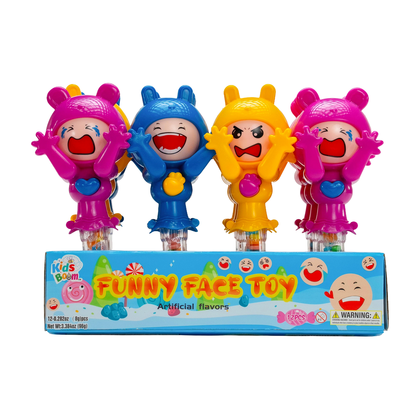 KidsBoom™Funny Face Toy - 12pcs (8g Each) | Giggle & Play