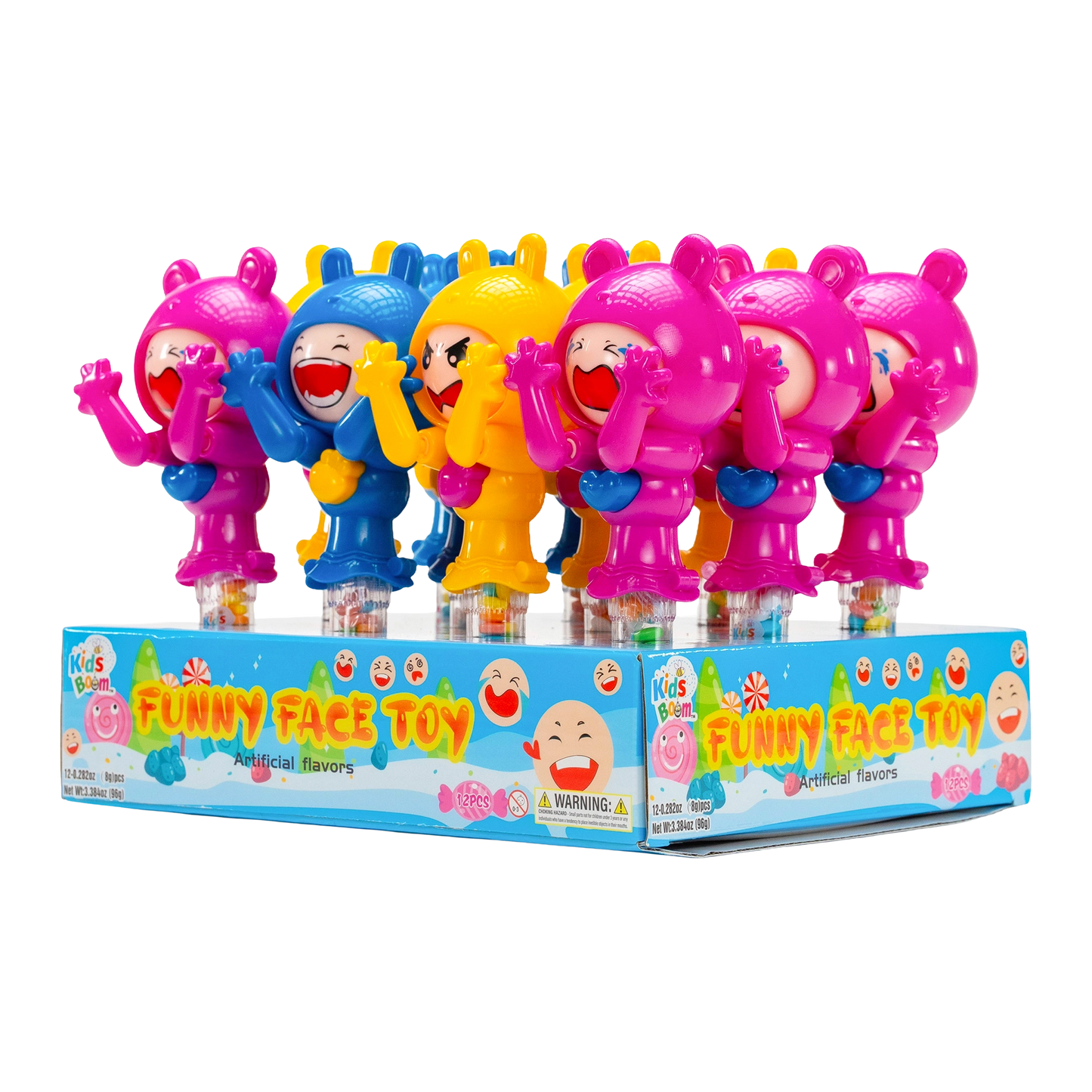 KidsBoom™Funny Face Toy - 12pcs (8g Each) | Giggle & Play