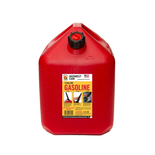 Midwest Can Auto Shut-off Gasoline Can -  1, 2, and 5 Gallon Sizes