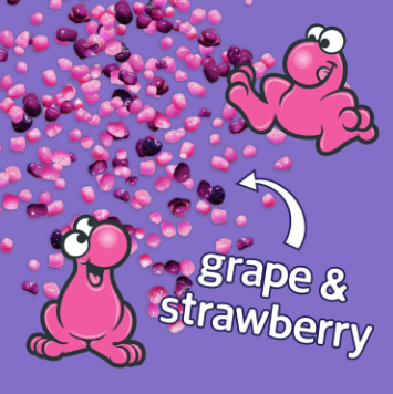 Close-up of Nerds Grape & Strawberry Candy Packaging