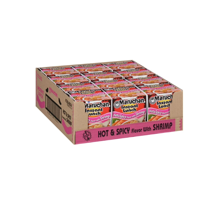 Maruchan Instant Lunch - Variety Pack, 2.25oz Cups (12-Pack per Flavor)