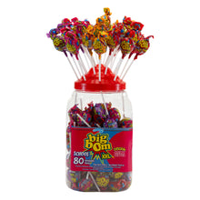 Big Bom XXL School Mix – Chewy Center Fun (Jar of 80 Lollipops)