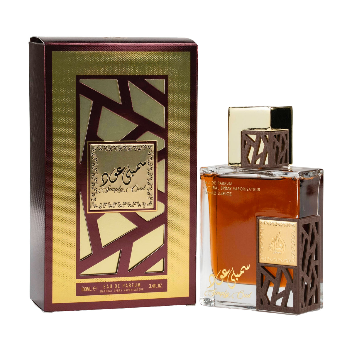 Lattafa Simply Oud Eau de Parfum 100ML – Fresh Floral Rose Unisex Fragrance
