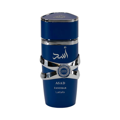 Lattafa Asad Zanzibar Fragrance – Vanilla Powdery Fresh Spicy Lavender Amber Scent