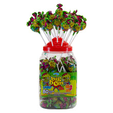 Big Bom XXL Zombie – Tropical Fruit Shock (Jar of 80 Lollipops)