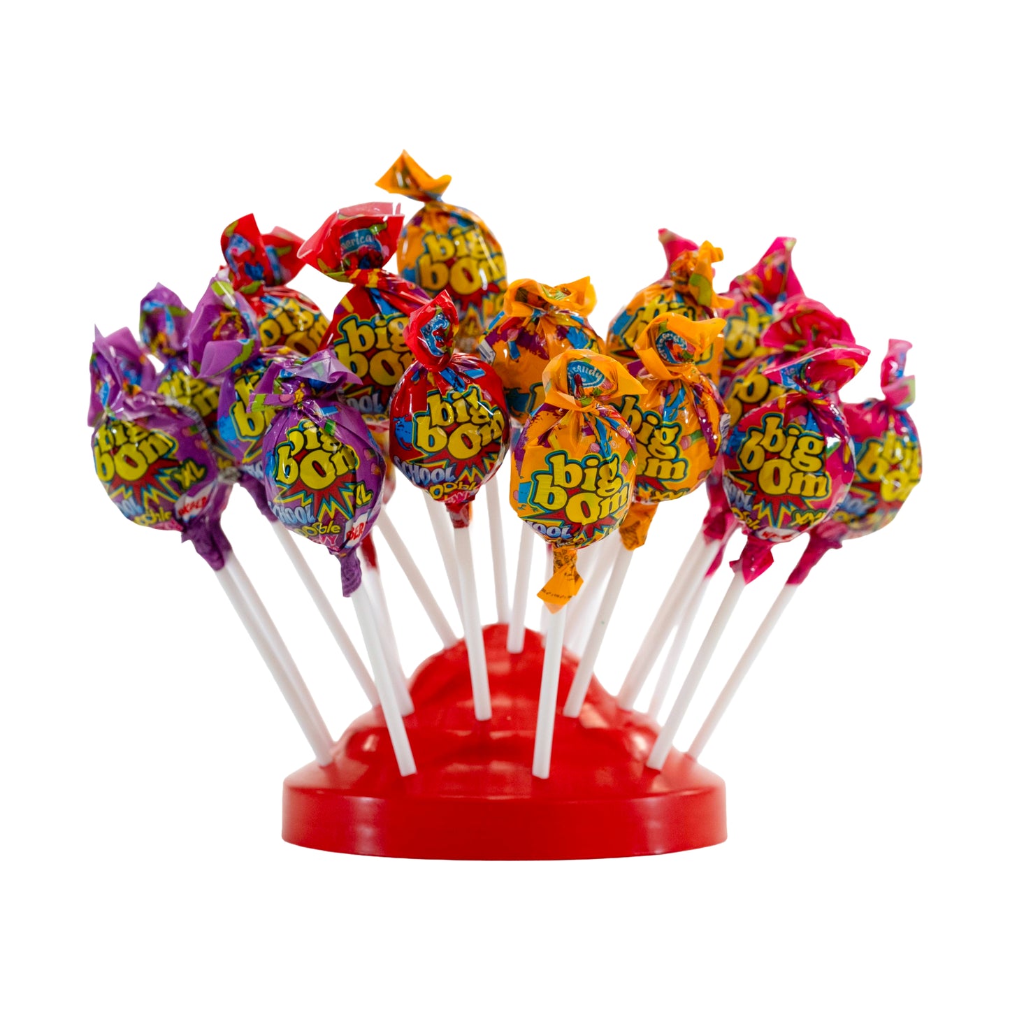 Big Bom XXL School Mix – Chewy Center Fun (Jar of 80 Lollipops)