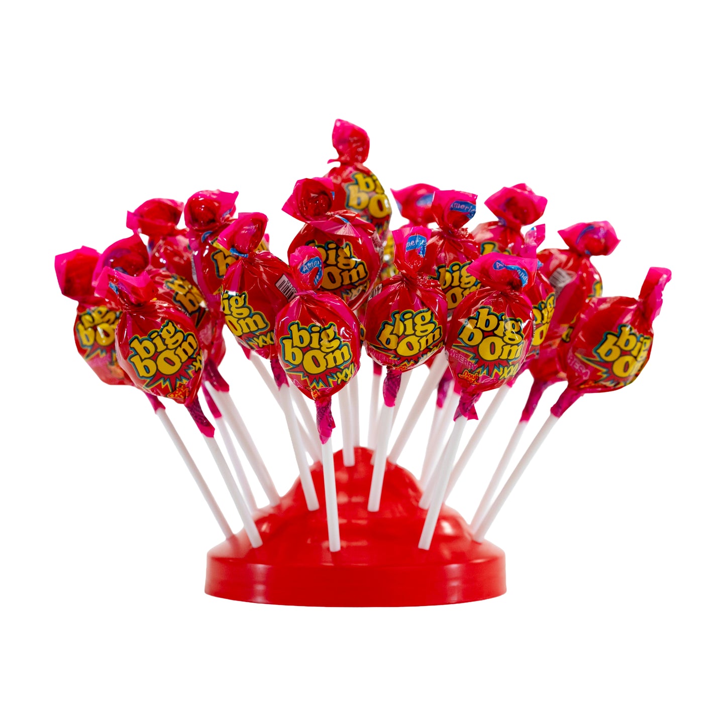 Big Bom XXL – Strawberry Burst (Jar of 80 Lollipops)