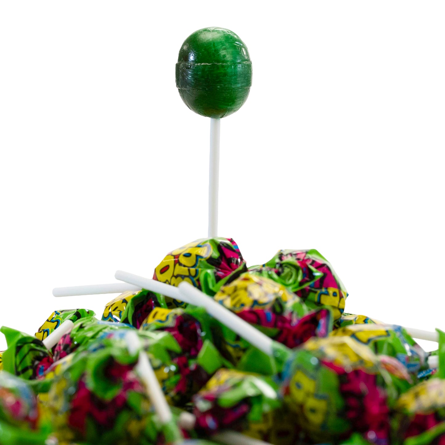 Big Bom XXL Zombie – Tropical Fruit Shock (Jar of 80 Lollipops)