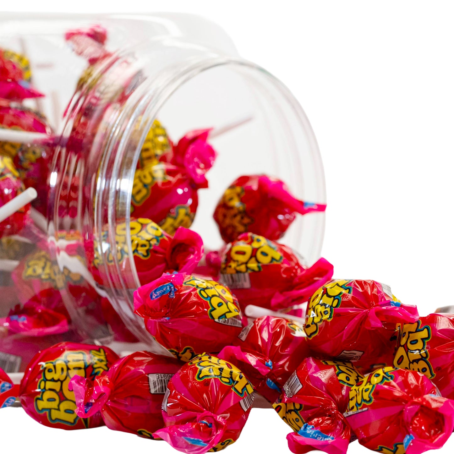 Big Bom XXL – Strawberry Burst (Jar of 80 Lollipops)