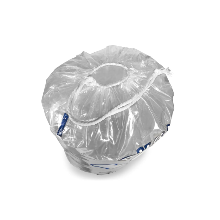 10 lbs Crystal Drawstring Ice Bags - 100 Count per Case