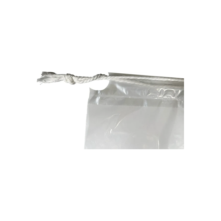 10 lbs Crystal Drawstring Ice Bags - 400 Count per Case