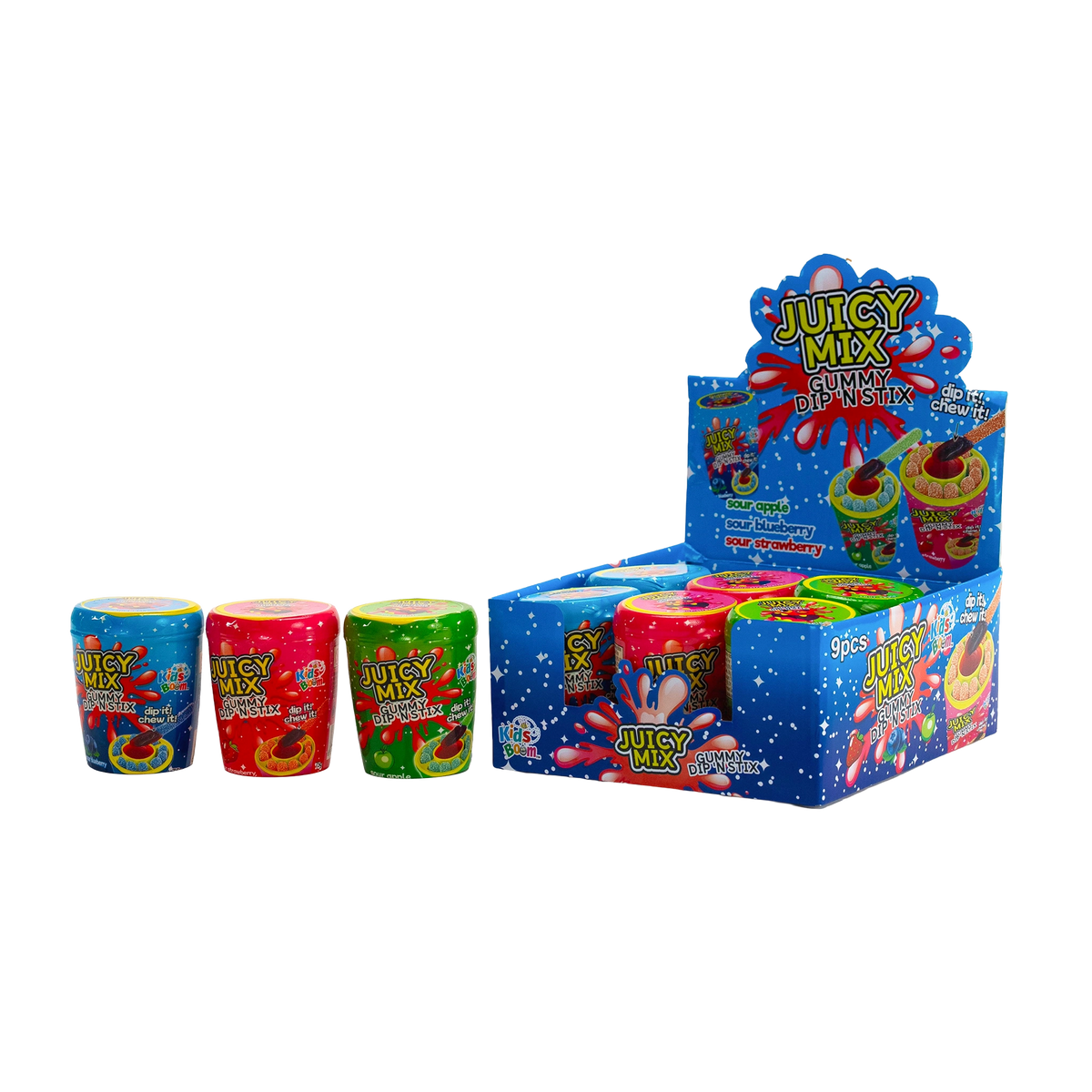 Kids Boom™ Juicy Mix - 9pcs (75g Each) | Mix, Taste, Smile