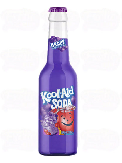 Kool-Aid Soda – Grape Flavor Kool-Aid Soda – Blue Raspberry Lemonade|(12 oz Bottles ,355ml)
