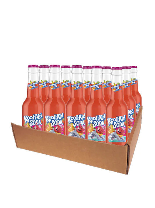 Kool-Aid Soda – Sharkleberry Fin Flavor |(12 oz Bottles ,355ml)