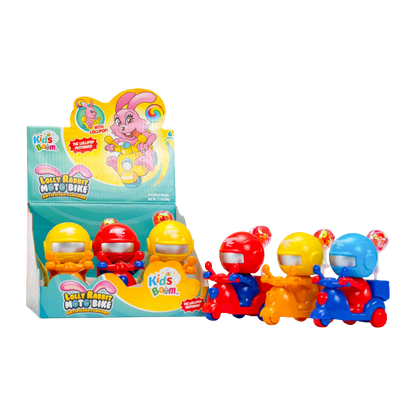 KidsBoom™ Lolly Rabbit Moto Bike - 6PCS (10g Each) | Fun Sweet Ride